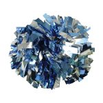 columbia/silver Two-Color Metallic Cheerleading Show Pom