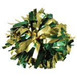 forest/gold Two-Color Metallic Cheerleading Show Pom