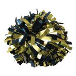 navy/Gold Two-Color Metallic Cheerleading Show Pom