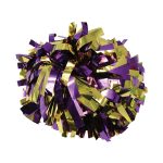 purple/Gold Two-Color Metallic Cheerleading Show Pom