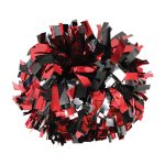 red-black-two-color-metallic-show-pom