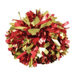 Red/Gold Two-Color Metallic Cheerleading Show Pom
