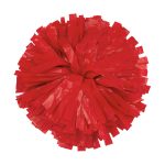 red solid plastic cheer pom pom