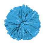 sky blue solid plastic cheer pom pom