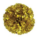 gold solid metallic cheerleading show poms