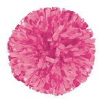 pink solid metallic cheer pom pom