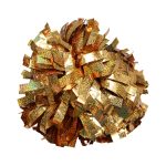 gold holographic metallic cheer pom pom