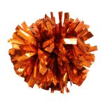 orange holographic metallic cheer pom pom