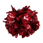 red holographic metallic cheer pom pom