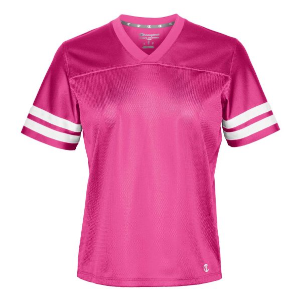 hot pink Champion Fan Jersey, front view