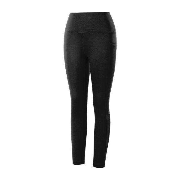 black Champion Contour Mesh 7/8 Legging, front three-quarters view