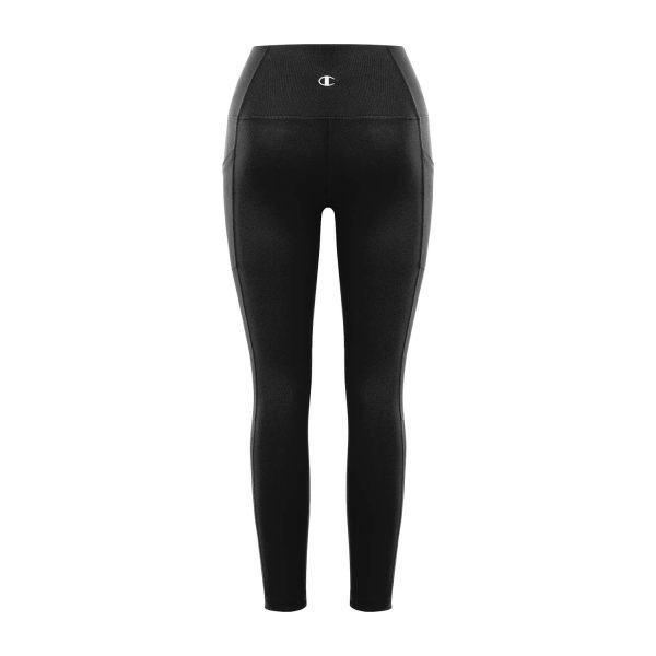 black Champion Contour Mesh 7/8 Legging, back view