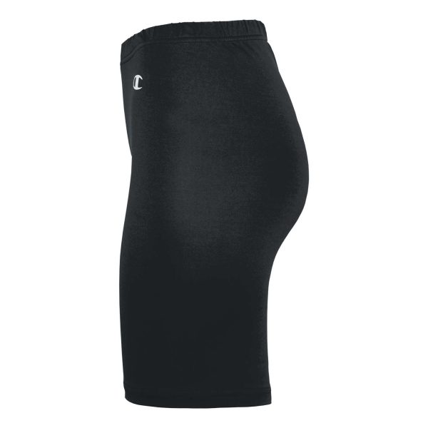 black Champion Double Dry Compression 7" Short, side view