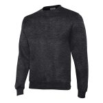 charcoal heather champion powerblend crew neck sweatshirt