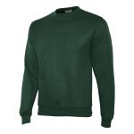 dark green champion powerblend crew neck sweatshirt