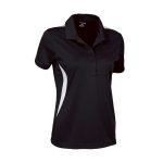 black/white womens Tonix Spirit Polo