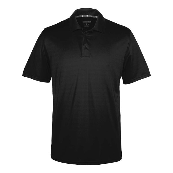black Champion Essential Polo, front view