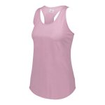 dusty rose augusta lux tri blend racer-back tank top