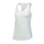 white augusta lux tri blend racer-back tank top