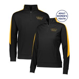 Men's and Women's black and gold Augusta Medalist 2.0 Pullover