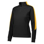 black/gold womens augusta medalist pullover