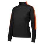 black/orange womens augusta medalist pullover