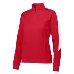 red/white womens augusta medalist pullover
