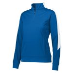 royal/white womens augusta medalist pullover