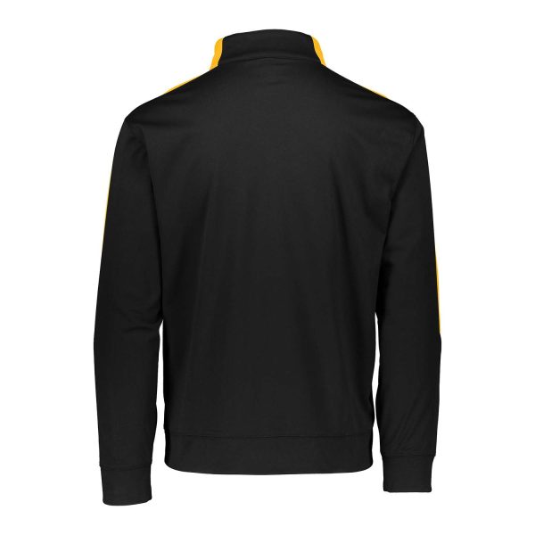 black and gold Augusta Men's Medalist 2.0 Pullover, back view
