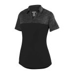 black womens augusta shadow tonal polo