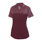 maroon womens augusta shadow tonal polo