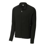 Black Men's Sport-Tek Sport-Wick Flex Fleece Jacket, Front View