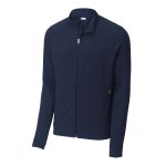 True Navy Men's Sport-Tek Sport-Wick Flex Fleece Jacket, Front View