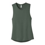 876003 military green bella canvas muscle tank