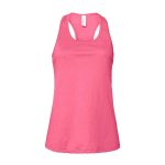 Charity Pink Bella + Canvas Jersey Racerback Tank, Front View