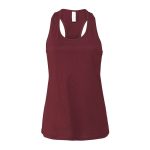 876008 maroon bella canvas racerback tank