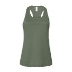 876008 military green bella canvas racerback tank