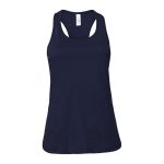 876008 navy bella canvas racerback tank