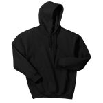 Black Heavy Blend Hooded Sweatshirt, Front View
