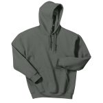 Charcoal Heavy Blend Hooded Sweatshirt, Front View