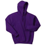 Purple Heavy Blend Hooded Sweatshirt, Front View