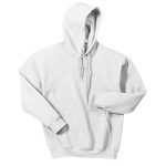 White Heavy Blend Hooded Sweatshirt, Front View