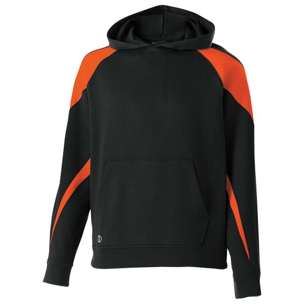 youth black/orange Holloway Prospect Hoodie, front view