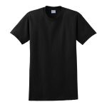 878105 black solid color cotton tee