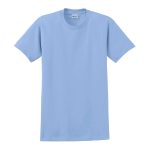878105 light blue solid color cotton tee