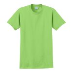 878105 lime solid color cotton tee