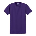 Purple Solid Color Cotton Tee, Front View