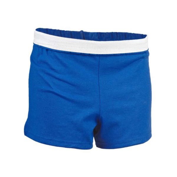 royal blue Authentic Soffe Shorts with white waistband, front view