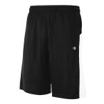 Black/White Champion Double Dry Pocketed Short, Front View