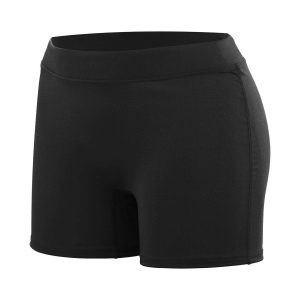 black High Five Knock Out Shorts, three-quarters view